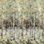 Designers Guild Bois de bouleau scene 2 PDG1176/01 Warm sepia tones create a vintage and serene forest ambiance.