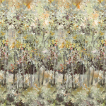 Designers Guild Bois de bouleau scene 1 PDG1175/01 Warm sepia tones create a vintage and serene forest ambiance.