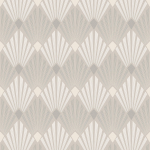 Masureel DIEGO HAV402 Showcases cream and silver-grey patterns on a dove grey background.