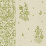 Mind The Gap KOROND FLORAL WP30021 Soft green floral patterns on a light cream background.