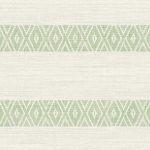 Today Interiors COASTAL HAVEN LN40100-LN40112 LN40104 Green Aztec patterns on a white background.
