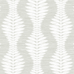 Today Interiors COASTAL HAVEN LN40500-LN40518 LN40518 White leaves against a muted sage green background.