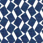 Today Interiors SAVANNAH GRASS LS61502 LS61502 Deep indigo blue diamonds on a crisp white background.