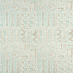 Nina Campbell Cloisters NCF4361-02 Aqua / Taupe / Ivory