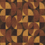 Masureel Thaos SPI003 Showcases a rich rust and ochre geometric pattern against a dark br...