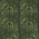 Masureel Apollo SPI803 Features a deep forest green background with muted lime green lines.