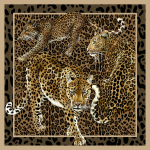 Dolce & Gabbana LEOPARDO INCOGNITO - PANEL TCW009TCAI5UL040 A rich blend of warm brown, golden ochre, and black hues, featuring...