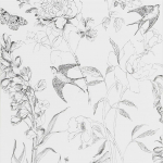 Designers Guild Sibylla garden  PDG721/01 Black and White