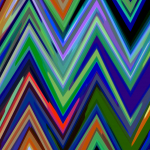 Colour and Form Zig Zag CF/0102-05 Multi Blue/ green/ purple/ brown
