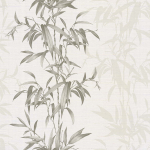 Today Interiors Carl Robinson 19 CL31700-CL31705 CL31705 Olive green bamboo stalks and leaves on a light grey background wit...