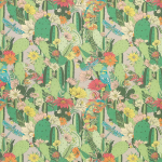 Matthew Williamson Cactus Garden Fabrics F7247-03 Kiwi/Grass/Cerise