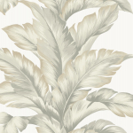 Today Interiors COASTAL HAVEN LN40600-LN40632 LN40607 Soft sage leaves on a cream background.