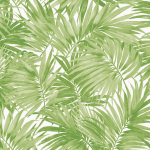 Today Interiors COASTAL HAVEN LN40700-LN40712 LN40704 Lush green palm leaves against a white background.