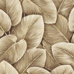 Today Interiors SAVANNAH GRASS LS60300-LS60306 LS60306 Dark brown background with beige and golden leaves, creating a warm...