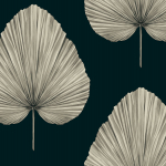 Today Interiors SAVANNAH GRASS LS60800-LS60808 LS60800 Deep green background with beige leaves.