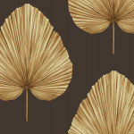 Today Interiors SAVANNAH GRASS LS60800-LS60808 LS60806 Dark brown background with gold leaves.