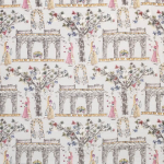 Nina Campbell Pavilion Garden Fabric NCF4244-02 Charcoal/Lavender