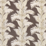 Nina Campbell Palmetto Fabric NCF4246-04 Charcoal/Stone