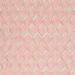 Nina Campbell Bonnelles Fabrics  NCF4335-01  Coral and white on a coral background 