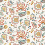 Osborne & Little SAMODE W7905-001 Vibrant floral patterns in pinks, airforce, and blues with terracot...