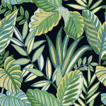 Today Interiors THE KEYS WTK20801-WTK20812 WTK20802 A blend of green, blue, and yellow leaves with hints of white, show...