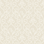 Today Interiors THE KEYS WTK21102-WTK21118 WTK21105 With beige scrolls gently blending into a slightly lighter beige ba...