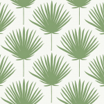 Today Interiors THE KEYS WTK201202-WTK21214 WTK21214 Rich green leaves on an ivory background.