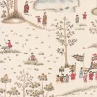 Cathay Parade - Brown & Beige Wallpaper