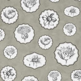 Herbariae - Grey Wallpaper