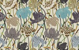 Lilium - Brown & Beige Wallpaper