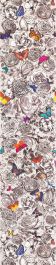 Butterfly Garden - Natural, Ivory & White Wallpaper