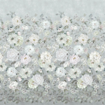 Designers Guild Fleur blanche PDG1172/02 Elegant platinum grey backdrop accentuating the serene floral design.
