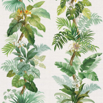 Today Interiors Carl Robinson 19 CL32500M CL32500M Light green, emerald green, and soft yellow-green leaves with vibra...