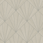 Today Interiors A LOT MORE TEXTURES CP91300-CP91310 CP91305 A warm beige background with fan designs in shades of taupe and cre...