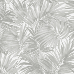 Today Interiors COASTAL HAVEN LN40700-LN40712 LN40708 Slate grey palm leaves on a white background.