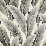 Today Interiors SAVANNAH GRASS LS60200-LS60218 LS60200 Dark green background with beige leaves, accented with subtle gold ...