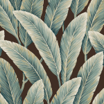 Today Interiors SAVANNAH GRASS LS60200-LS60218 LS60206 Brown background showcasing beige leaves with hints of gold.