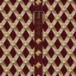Mind The Gap LUXURY DETAIL WP30173 Showcases a rich burgundy background with accents of gold, tan, and...