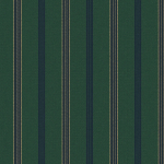 Mind The Gap OREGON WP30095 A rich green background complemented by navy and gold stripes.