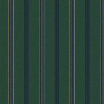 Mind The Gap OREGON WP30096 A rich green background complemented by navy and gold stripes.