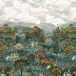 Timeless Design Rolling Hills Mural TD0602-02 Heron Green