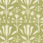 Mind The Gap TULIPAN WP30032 Soft green background with cream floral patterns.