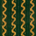 Mind The Gap VINTAGE IKAT WP30102 Rich green shades combined with golden accents, ideal for a lush an...