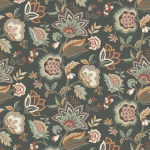 Osborne & Little SAMODE W7905-002 Rich floral designs in pinks, eucalyptus greens, and browns with de...