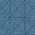 Today Interiors THE KEYS WTK20602-WTK20612 WTK20602 Deep blue lines on a lighter blue background.